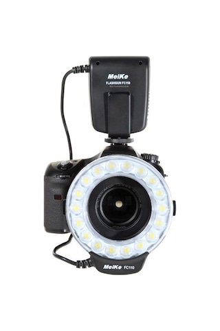 Meike FC110 Nikon Uyumlu LED Macro Ring Flaş