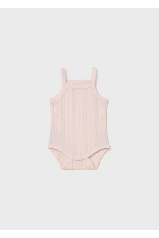 Mayoral Yenidoğan Kız Bebek Askılı Body Pembe