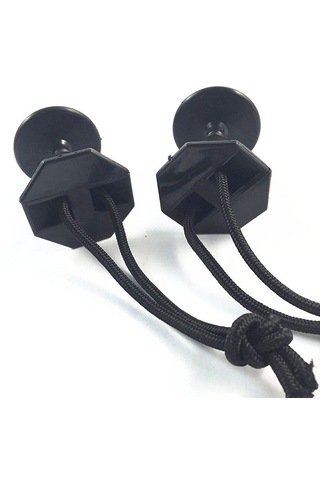 Homyl 6 Adet Siyah Plastik Bodyboard Sörf Tasma Fişler Ek W /