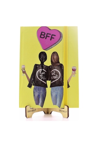 Star Global Lastikli Noktalı Sert Kapak Best Friend Defter