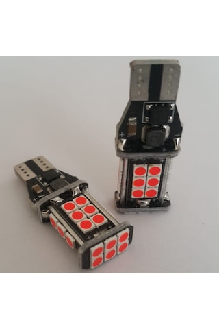 Zembil T15 Led W16W Tip Dipsiz 24 Ledli Ampul Kirmizi