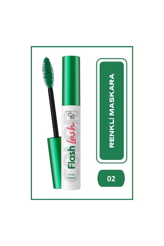 Golden Rose Suya Dayanıklı Hacim Veren Flash Lash Renkli Maskara 02 Forest Green