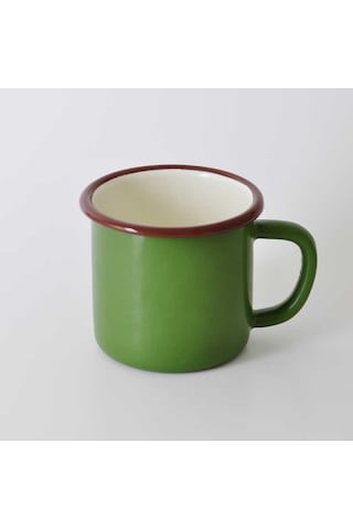 Emaye Kupa Asker Yeşili Yeşil