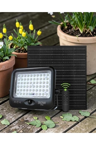 Ack At65-19832 350w Ip65 6500k Beyaz Lensli Solar Led Projektör