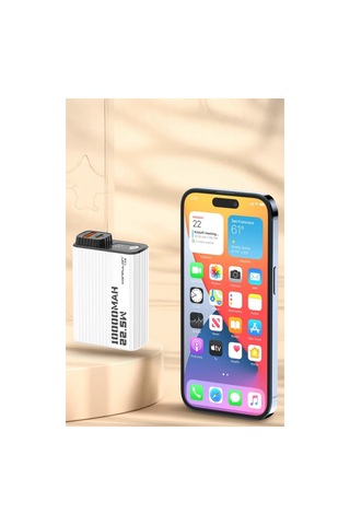 Bşkvirgo Konfulon A40q 10.000 Mah Pd 20w Mini Powerbank - Siyah-beyaz Bsk2026