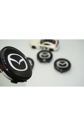 Mazda Jant Göbeği Siyah Kapak Seti 60mm