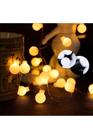 Sunlight Minik Top Ledler Gün Işığı 20 Toplu Yılbaşı Süsü Ledli