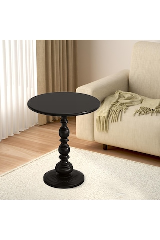 Suntek Magideal Kanepe Masası 52cm Yükseklik Dekor Siyah Küçük Siyah