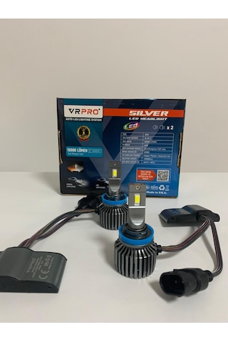 Sılver H11 Led Far Ampulü 60waat 18 Bin Lümen 12v 24v Uyumlu