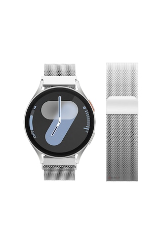 Samsung Galaxy Watch 4 5 6 7 Seri 40 42 43 44 46 47mm Uyumlu Manyetik Milanese Loop Metal Kordon