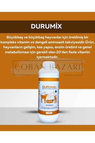 Durumix Hayvan Sağlığına B1, B2, B6, B12 Desteği