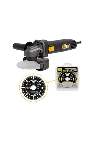 Cat DX3090 720W 125 MM Profesyonel Avuç Taşlama + DA09052 Genel Amaçlı Elmas Kesme Diski