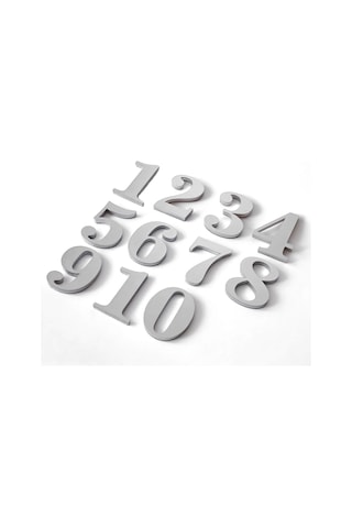 Gendec 5 Cm No 5 Yapışkanlı Metalik Gri