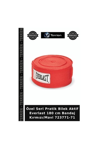 Özel Seri Pratik Bilek Aktif Everlast 180 Cm Bandaj Kırmızı/mavi 723771-71 Kırmızı - Mavi