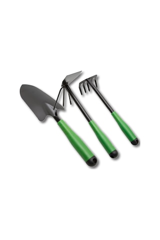 3 Parça Bahçe Seti - Çapa Tırmık Kazma Set 5332