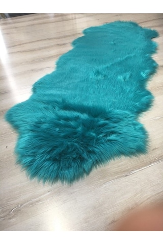 Doğuş Peluş Halı Apost Turkuaz 75 x 200Cm Post Halı Yolluk