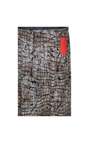 Hesna Kadın Betül 8 Parça Lastikli Astarsız Taş Beji Etek Desen 46 Siyah