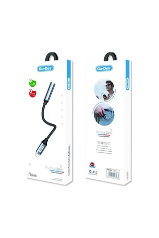 Go Des GD-UC315 Lightning to 3.5 mm Aux Kulaklık Dönüştürücü Ses Adaptörü - ZORE-220454