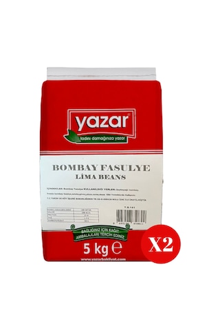 Yazar Bombay Fasulye 5 Kg X 2 Paket
