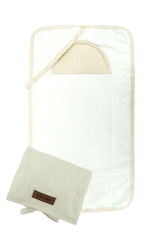 Mordesign Bebek Çanta Alt Açma Minderi Alt Değiştirme Pedi Taşınabilir Bakım Örtüsü Care Serisi, Kahve