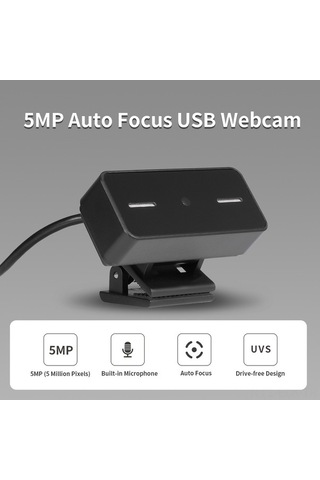 Didadodo 5mp Otomatik Odaklı Usb Web Kamerası - Mikrofonlu, Sürücüsüz, Pc/laptop Uyumlu, Güçlü Görüntü Kalitesi