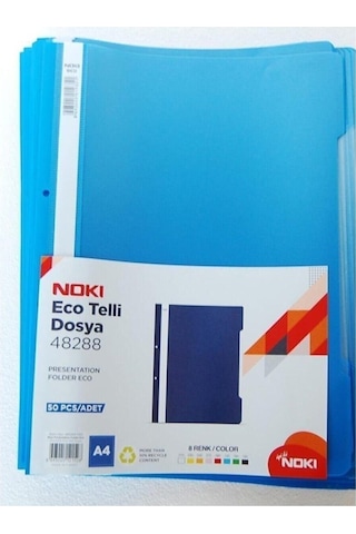 Noki Eco Telli Dosya Mavi 100lü 1 Adet