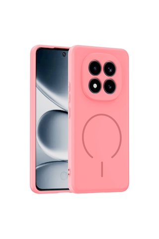 Gpack Xiaomi Redmi Note 15 Pro Plus 5g Kılıf Meta Araç Tutucu Özellikli Silikon Pembe