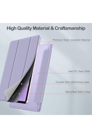 Xiaomi Redmi Pad 2 11inç 2025 Kılıf Flip Cover Kalem Bölmeli Pc Case Kapaklı Kılıf