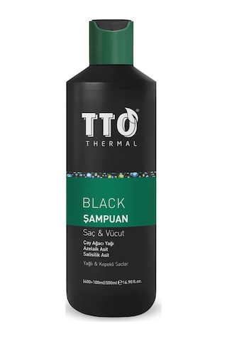 Tto Thermal Black Saç ve Vücut Şampuanı 500 ML
