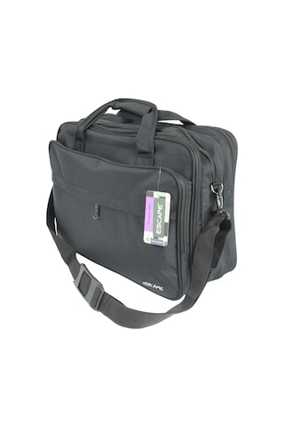 Escape Esc 829 Körüklü, Yağmura Dayanıklı Polyester Evrak Çantası - Siyah