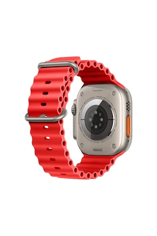 Apple Uyumlu Watch 49 MM Ultra Seri Seaflex Ocean Silikon Kordon
