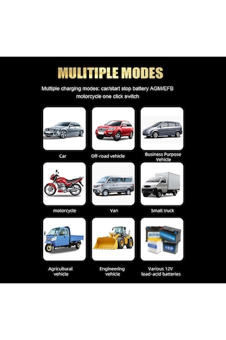 Teltree 12v/6a Akıllı Akü Şarj Cihazı - Moto/ Araba Bataryası İçin Otomatik Durma Özelliği - Sarı - Avrupa Standartı 100-240v