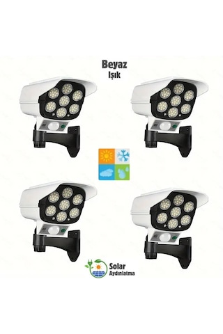 Hb-200 Model 4'lü Paket Solar Güneş Enerjili Hareket Sensörlü Sah