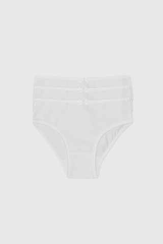 Panço Kız Çocuk Beyaz 3'lü Slip Set 2602gk14005