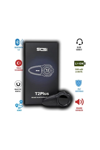 Scs T2 Plus Bluetooth Ve Intercom Türkçe Seslendirme
