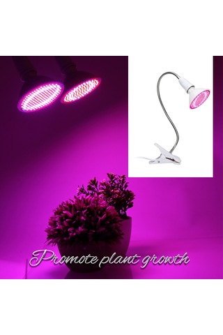 Ximistore9 Bitki Büyütme Led Lambası, Tam Spektrumlu İç Mekan Çok Yönlü Aydınlatma, 40cm Esnek Hortumlu