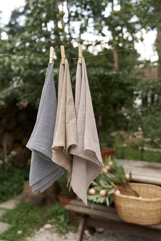 Violet Vizon Keten Fular Vizon