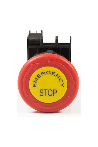 Emas Buton Acil Stop Mantar 40mm Kırmızı 1nk Etiketli