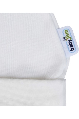 Erturkstore Yenidoğan Bebe Şapka 397 Beyaz Çok Renkli