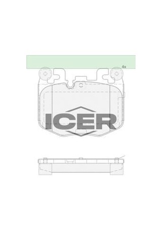 Icer Fren Balatası On Bmw G42 G20 G21 G22 G23 G26 G05 G1 G06 G07 G29