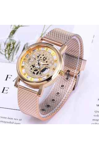 Saatler Bilezik Kuvars Saatler Manyetik Saat Bayan Spor Elbise Pembe Kadran Kol Saati Diğer