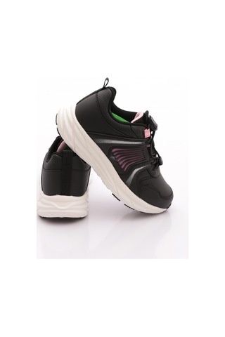 Pepino 2081 Çocuk Filet Spor Ayakkabı Beyaz Siyah Pembe