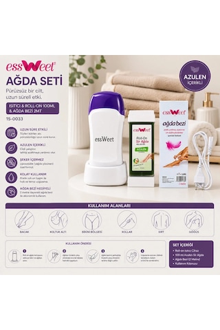 Ers Ağda Seti Isıtıcı - Roll-on 100ml - Ağda Bezi 2mt