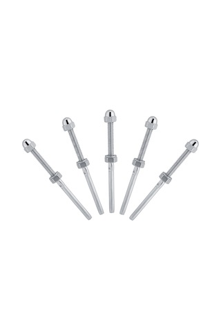 Springsun 10 Adet 316 Paslanmaz Çelik Teli Gerintici, 1/8" Kablolar İçin, Somun-montajlı, Ahşap Direk Uyumlu Diğer