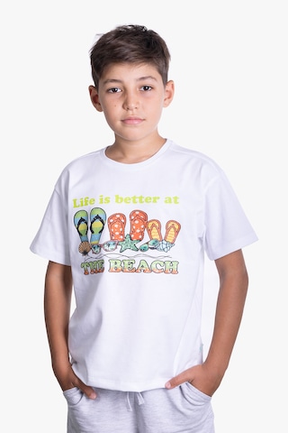 Little's World The Beach Tshirt Beyaz