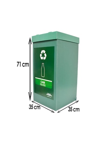 5’li Geri Dönüşüm Kutusu - Sıfır Atık Kutusu Set