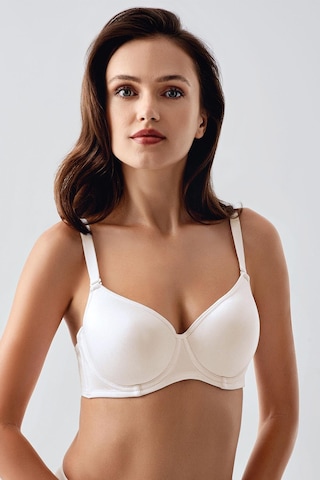 New Bra Kadın B Kap Desteksiz Sütyen Ekru 7900 Ekru