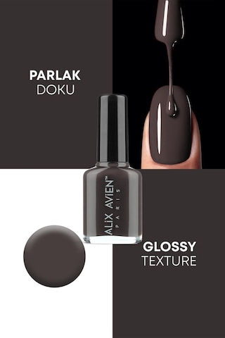 Alix Avien Kahverengi Oje 53 Yüksek Pigmentli Uzun Süreli Kalıcılık Hızlı Kuruma Nail Lacquer 53