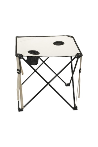 Dolıty Katlanabilir Kamp Masası Ağır Hizmet Tipi Çerçeve Beyaz Ve Siyah Çok Renkli