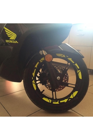 Honda Pcx Fosforlu / Düz Renk Jant Şeridi
